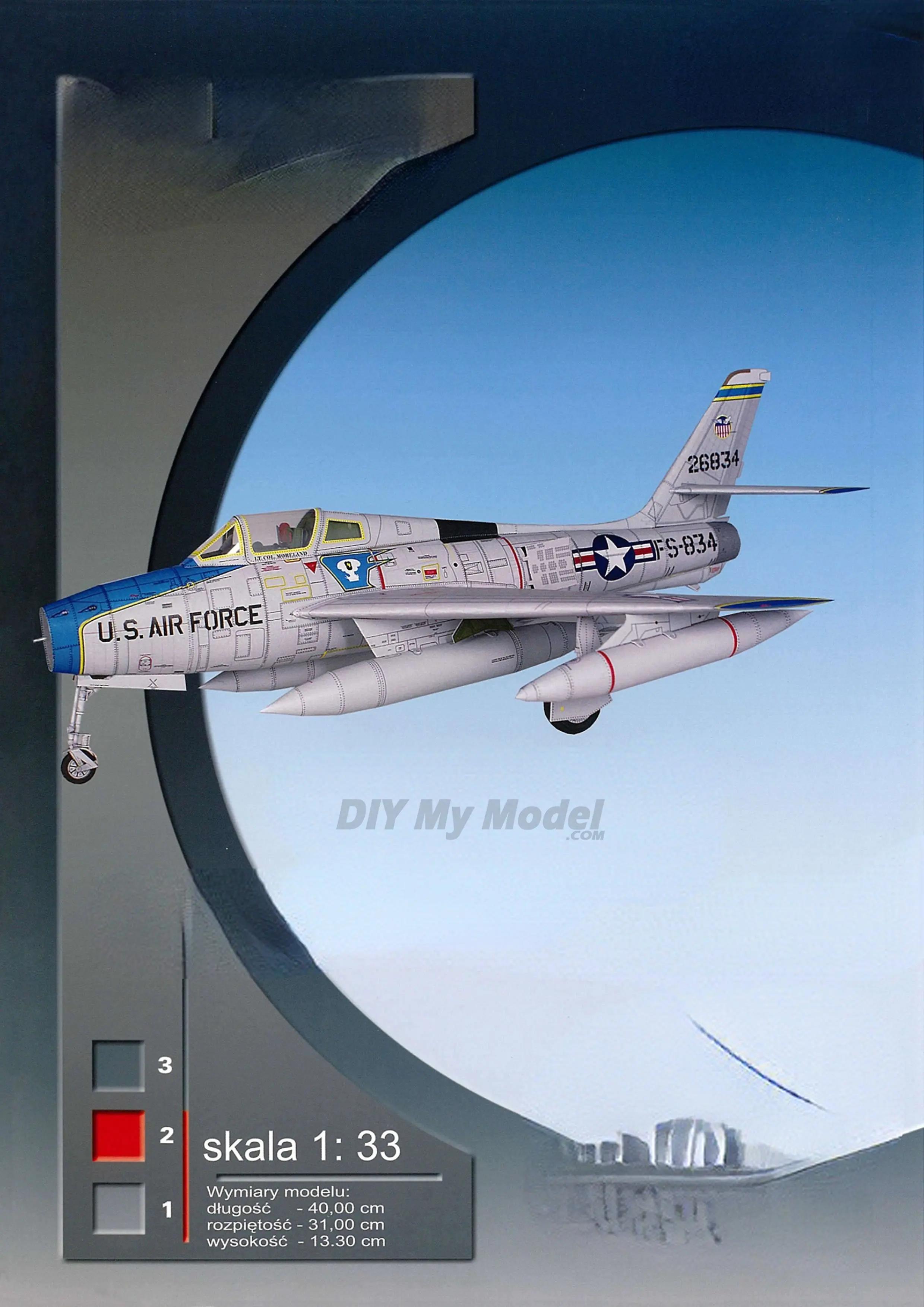 F-84F Thunderstreak    DIY    3D  Ʈ 峭